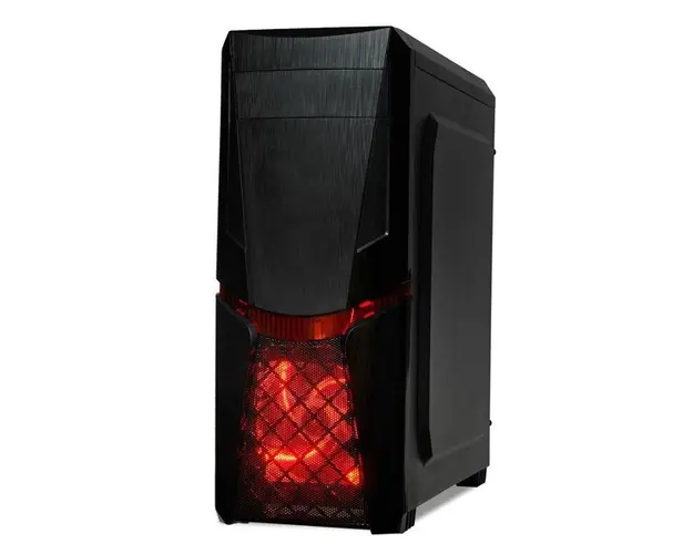 Carcasa I-BOX Orcus X14, MidTower, Iluminare LED Rosu (Negru)