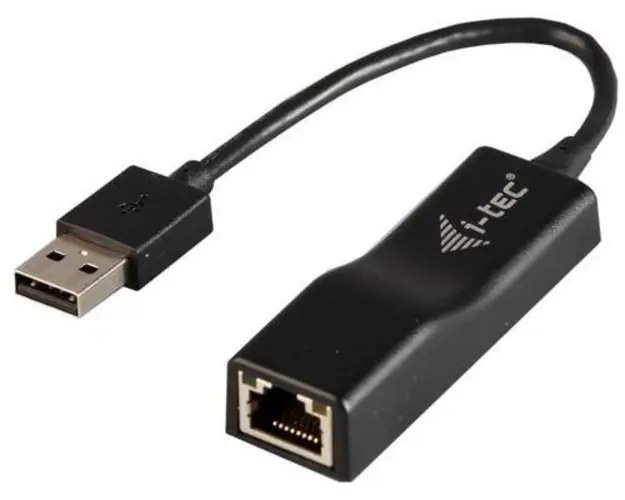 Placa de retea i-tec U2LAN, USB 2.0 (Negru)