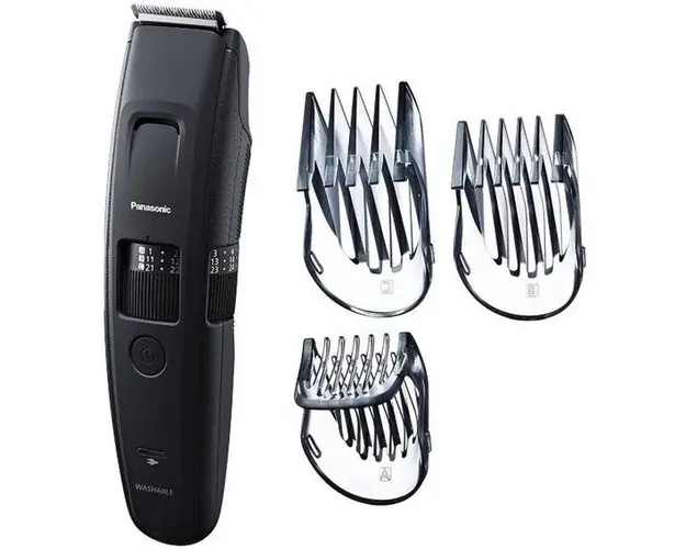 Aparat de tuns barba Panasonic ER-GB86-K503, 3 accesorii, Lavabil (Negru)