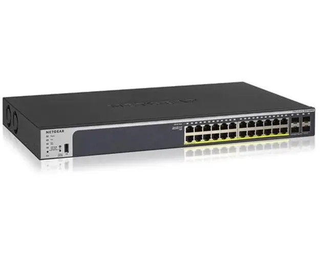Switch Netgear GS728TPP-200EUS, Gigabit, 24 Porturi, PoE