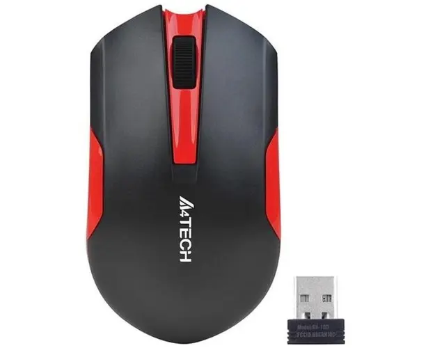 Mouse A4TECH V-TRACK G3-200N-1, USB, 1000 DPI (Negru/Rosu) 