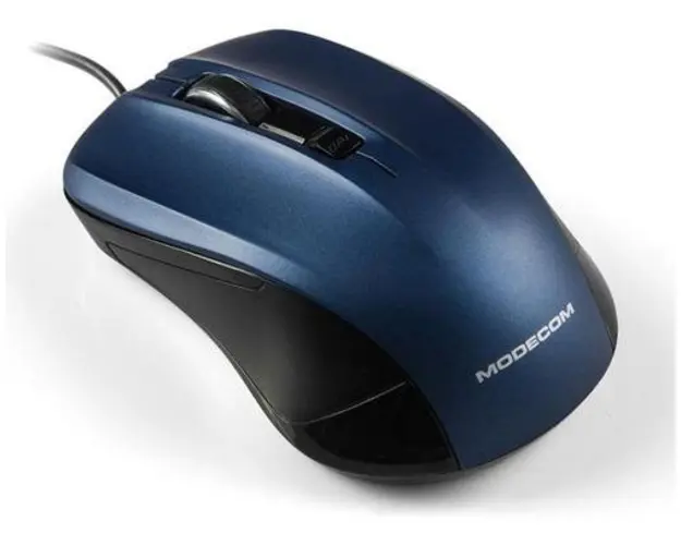 Mouse Optic Modecom MC-M9.1, 1600 DPI, USB (Albastru)