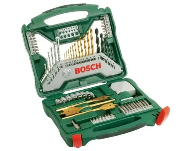 Set accesorii insurubare si burghie mixte BOSCH 2607019329, 70 buc.