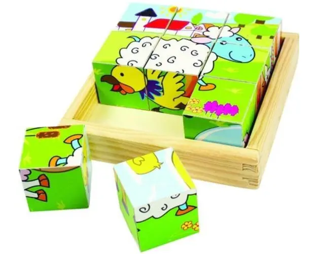 Puzzle cubic BigJigs animale domestice BJ536
