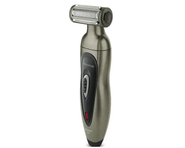 Aparat de tuns corporal Taurus TRIM & SHAVE BODY. 3,6 V, utilizare umed/uscata, Acumulator, Pieptene 3 mm, Autonomie 30 min (Gri)