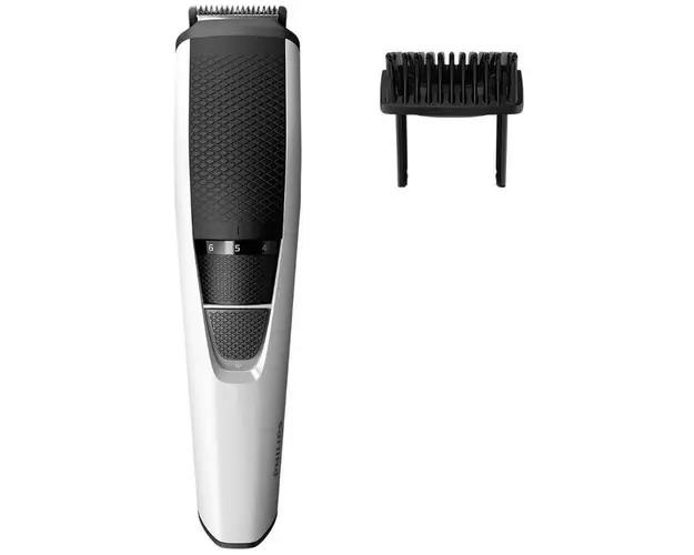 Aparat de tuns barba Philips BT3206/14, Lame din inox, 0.5-10 mm (Alb/Negru)