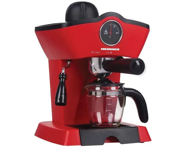 Espressor Heinner Charm HEM-200RD, 0.25 l, 5 bar, 800 W (Rosu)