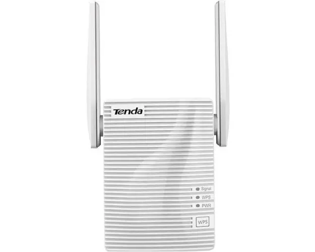 Range Extender Wireless Tenda A18, Dual Band, 1200 Mbps, 2 Antene externe (Alb)
