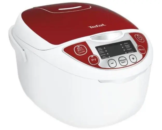 Multicooker Tefal Fuzzy Logic RK705, 600 W, 10 Programe, 5 L (Alb/Rosu)