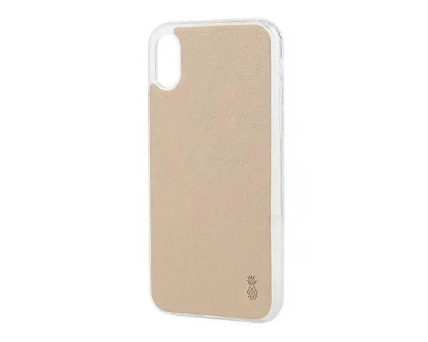 Protectie Spate Lemontti Vellur LMSVIPHXBJ pentru iPhone X (Bej)