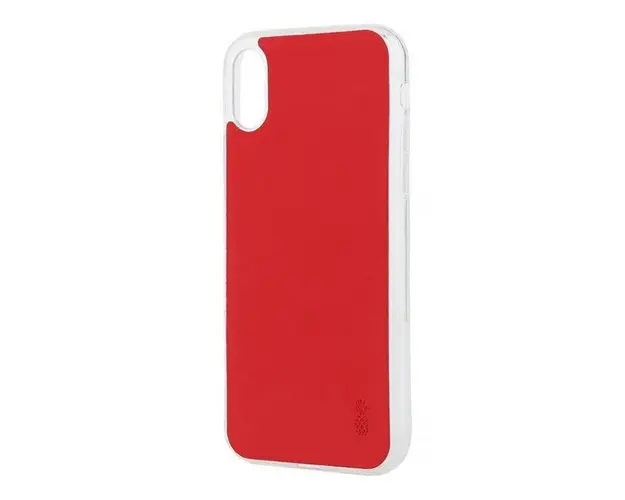 Protectie Spate Lemontti Vellur LMSVIPHXRS pentru iPhone X (Rosu)