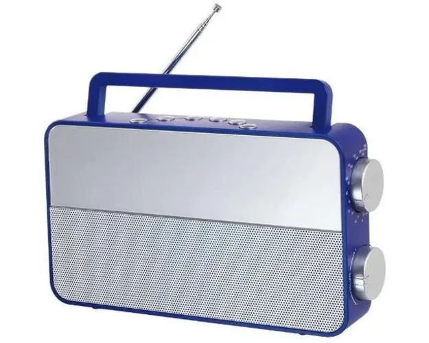 Radio analogic AM/FM Clip Sonic RA1048B, Port casti (Albastru/Gri)
