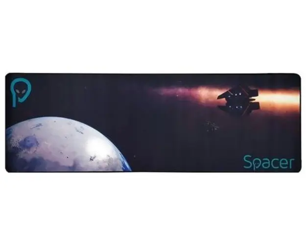 Mouse Pad Gaming Spacer SP-PAD-GAME-B, 900 x 300 x 3 mm, spuma din cauciuc natural + tesatura (Negru)