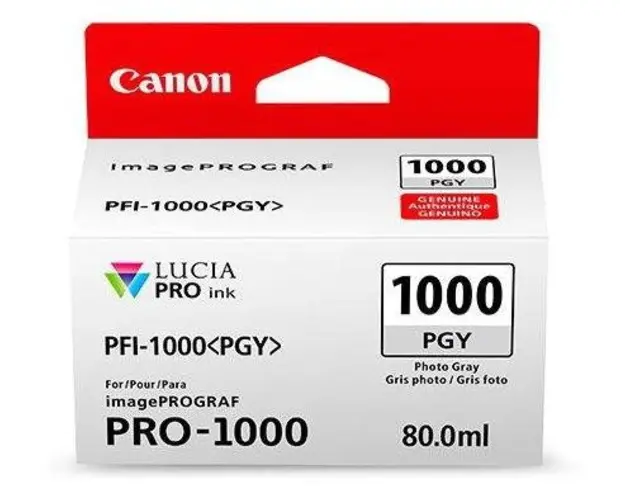Cartus Cerneala Canon PFI-1000PGY, 80 ml (Gri)