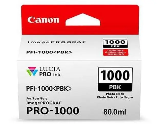 Cartus Cerneala Canon PFI-1000PBK , 80 ml (Negru)