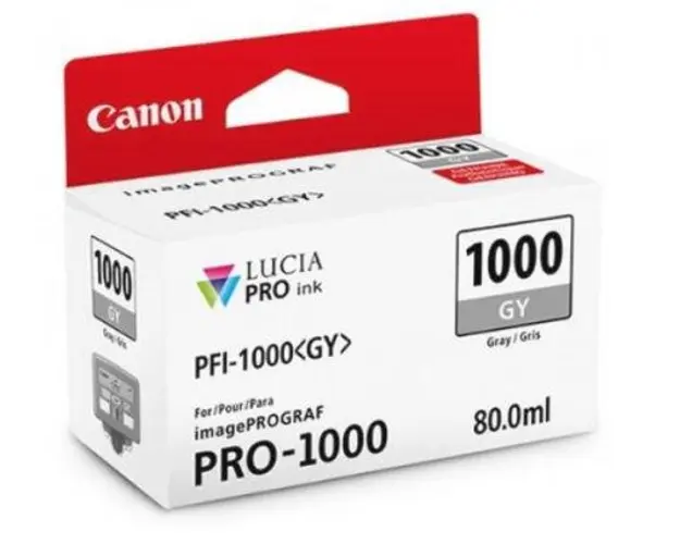 Cartus Cerneala Canon PFI-1000GY, 80 ml (Gri)