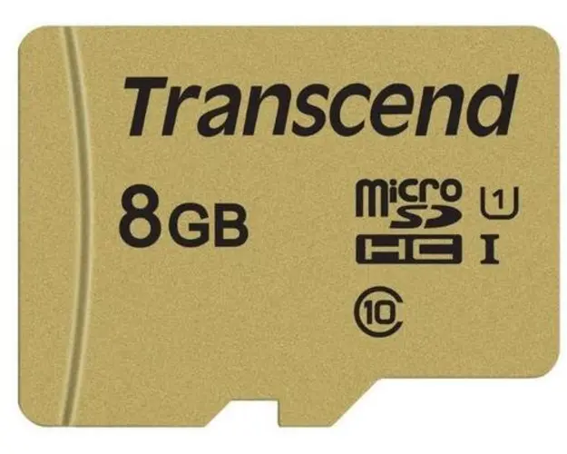 Card de memorie Transcend USD500S, microSDHC, 8 GB, 95 MB/s Citire, 60 MB/s Scriere, Clasa 10 UHS-I U1 + Adaptor