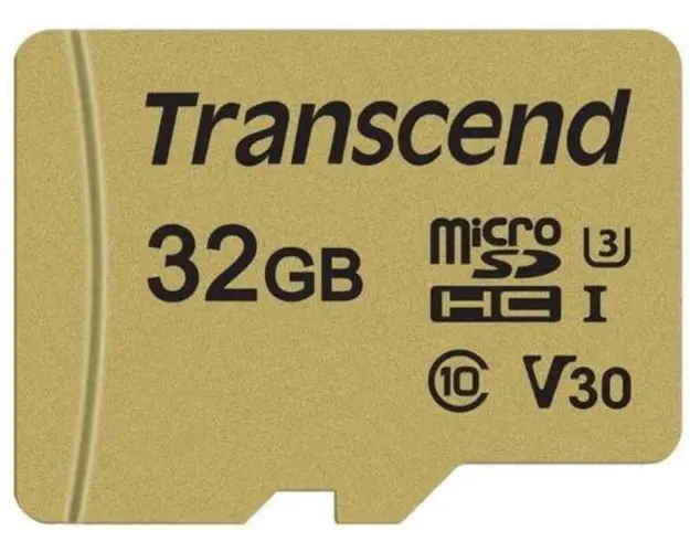 Card de memorie Transcend USD500S, microSDHC, 32 GB, 95 MB/s Citire, 60 MB/s Scriere, Clasa 10 UHS-I U3 + Adaptor