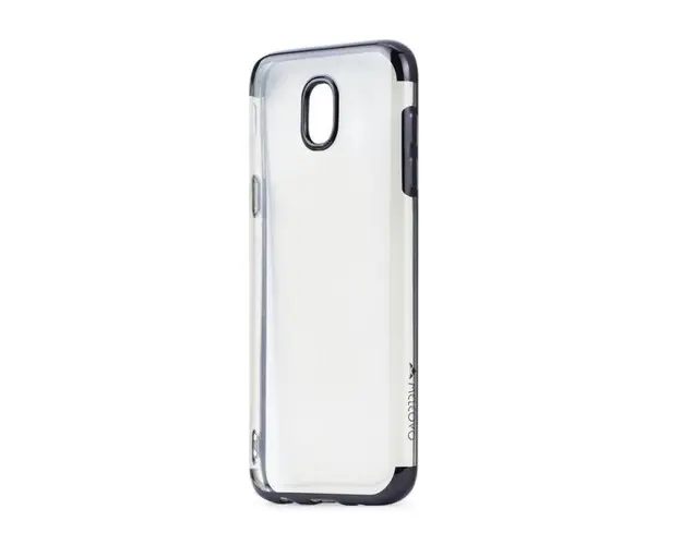 Protectie Spate Meleovo Flash Soft II MLVFS2J530BK, pentru Samsung Galaxy J5 2017 (Transparent/Negru)
