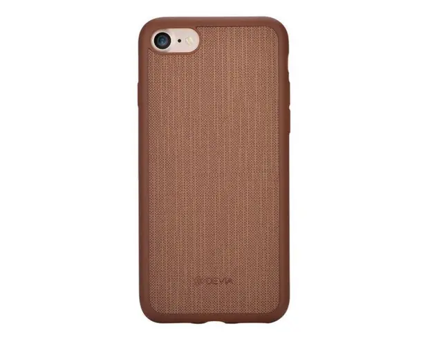 Protectie Spate Devia Jelly Ultraslim DVJLEIPH7BR, pentru iPhone 8/7 (Maro)