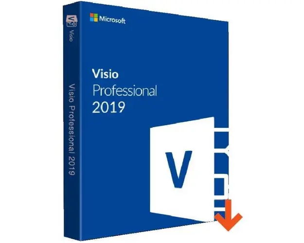 Microsoft Visio Professional 2019, 32/64 bit, Multi Language, Electronica
