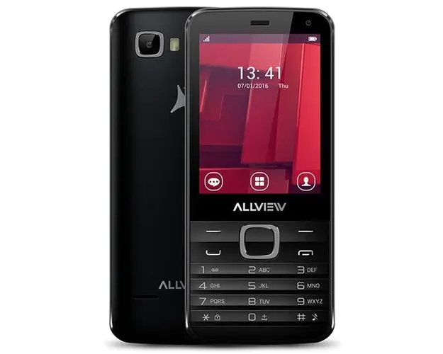 Telefon mobil Allview H4 Join, Procesor Dual-core 1.7GHz, Ecran TFT 2.8inch, 3.2MP, 256MB RAM, 512MB FLASH, Bluetooth, 3G, WiFi, Dual Sim (Negru)