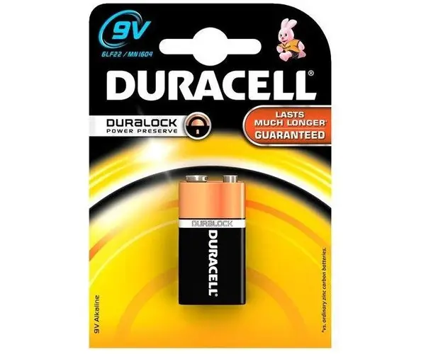 Baterie alcalina Duracell Duralock, 9V