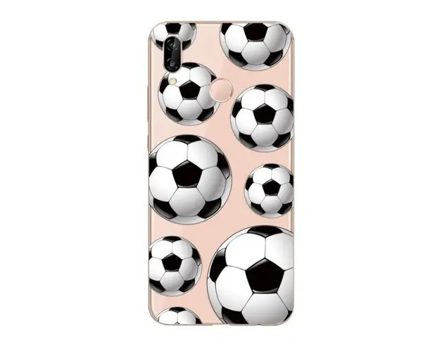Protectie Spate Lemontti Art Football LMSAP20LM33 pentru Huawei P20 Lite (Multicolor)