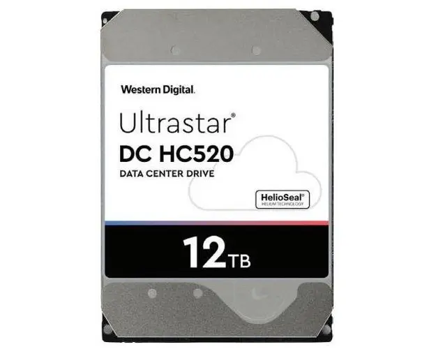 HDD Server Western Digital Ultrastar DC HC520, 12TB, SATA III 600, 7200 RPM, 256 MB cache