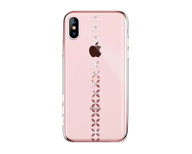 Protectie Spate Devia Lucky Star DVLSIP65RG pentru iPhone XS Max (Roz/Auriu)