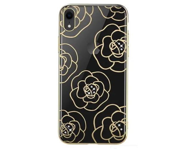 Protectie Spate Devia Camellia DVCCIP61GD pentru iPhone XR (Auriu)