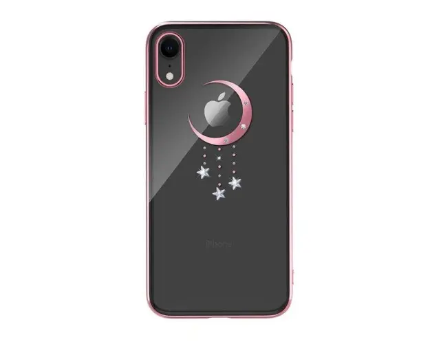 Protectie Spate Devia Meteor DVMCIP61RG pentru iPhone XR (Roz/Auriu)