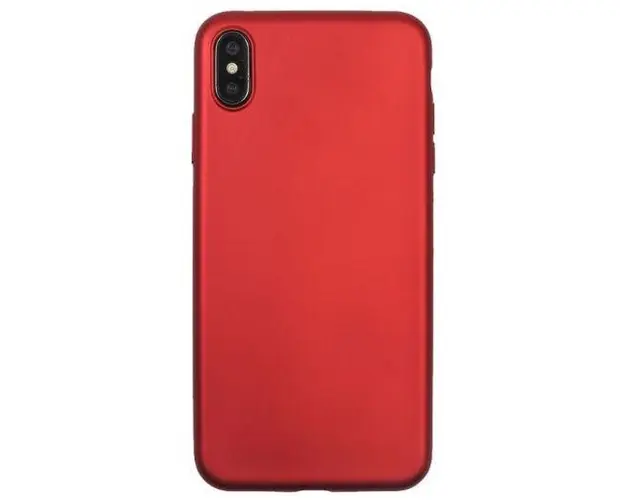 Husa Protectie Spate Just Must Silicon Lanker pentru iPhone XS / X (Rosu)
