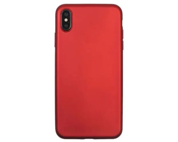 Husa Protectie Spate Just Must Silicon Lanker pentru iPhone XS Max (Negru)