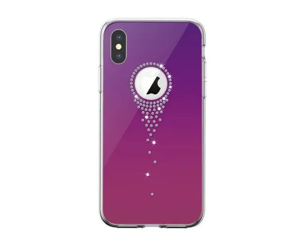 Protectie Spate Devia Angel Tears DVATIP58GP pentru iPhone X (Violet)