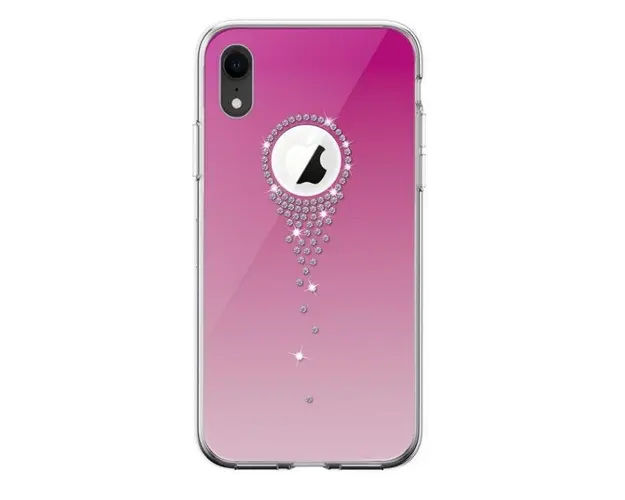 Protectie Spate Devia Angel Tears DVATIP61GR pentru iPhone XR (Roz/Rosu)