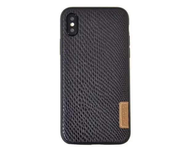 Protectie Spate Meleovo Snaky MLVSNKIPHXBK pentru iPhone X (Negru)
