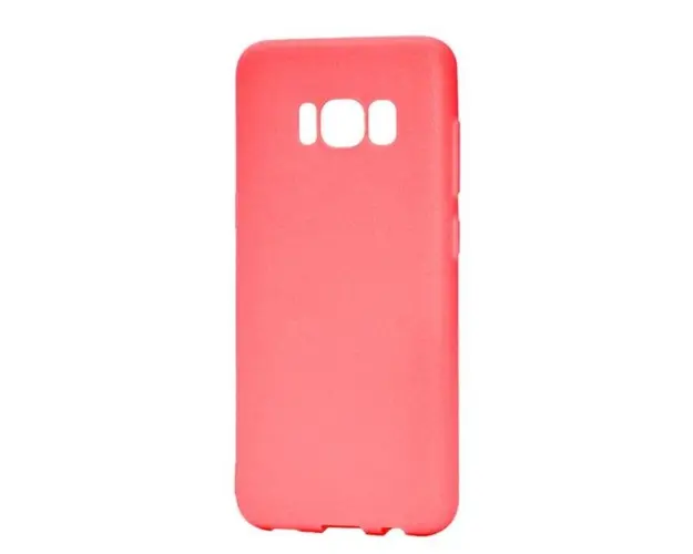 Protectie Spate Lemontti Silky LEMSILSLKG955RS pentru Samsung Galaxy S8 Plus G955 (Rosu)