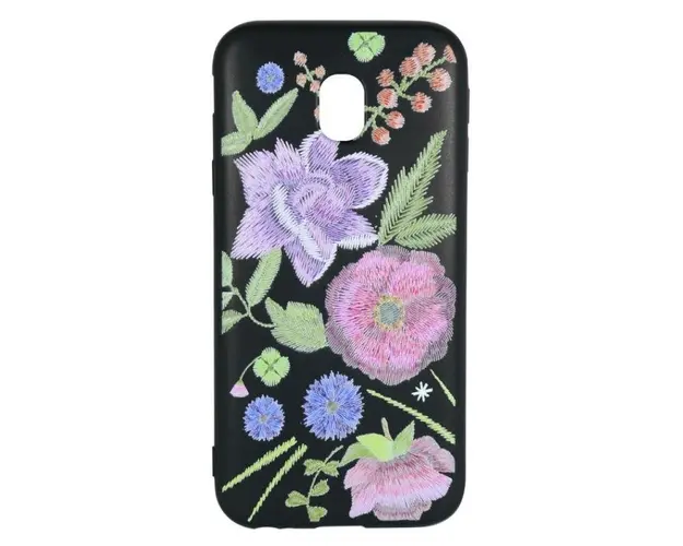 Protectie Spate Just Must Printed Embroidery Flowers JMPEJ517FL pentru Samsung Galaxy J5 2017 (Multicolor)