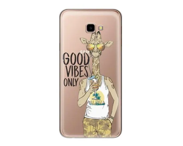 Protectie Spate Lemontti Art Good Vibes LMSAJ4PGV pentru Samsung Galaxy J4 Plus (Multicolor)