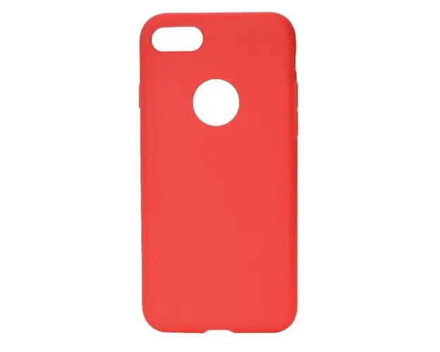 Protectie Spate Lemontti Silky LEMSILSLKIPH7RS pentru Apple iPhone 7, iPhone 8, iPhone SE 2020 (Rosu)