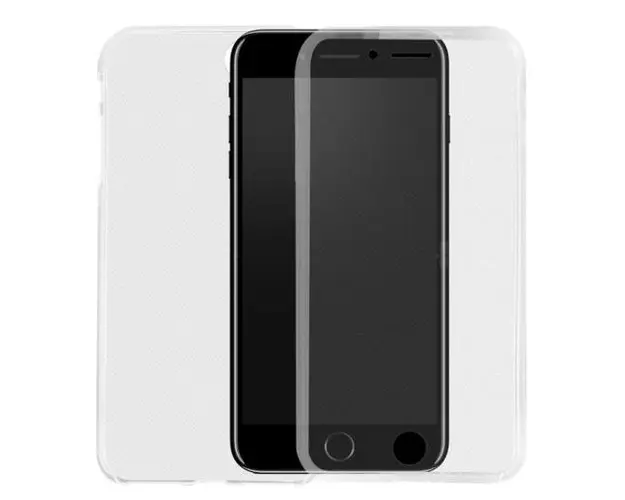 Protectie Spate Lemontti LEMHFCIPH7TR pentru iPhone 8/7 + Protectie Fata (Transparent)
