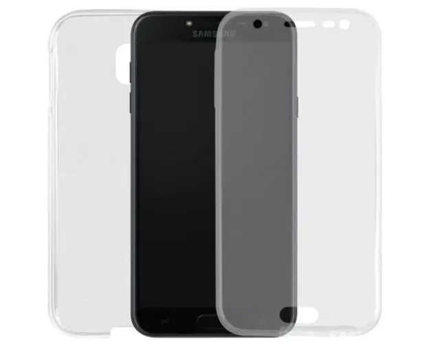 Protectie Spate Lemontti LEMHFC360J317TR pentru Samsung Galaxy J3 2017 + Protectie Fata (Transparent)