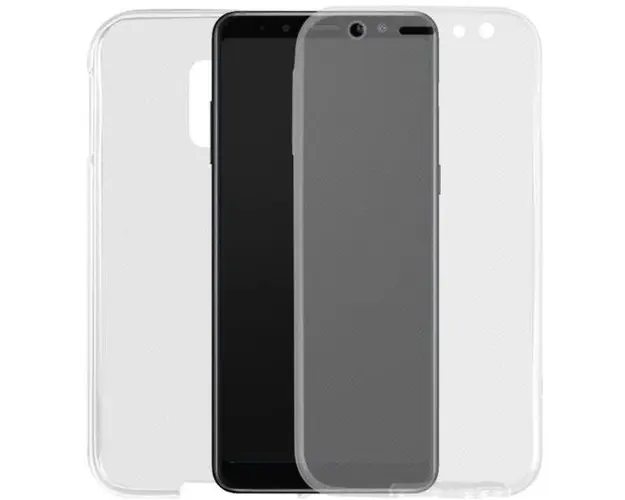 Protectie Spate Lemontti LEMHFC360A618TR pentru Samsung Galaxy A6 2018 + Protectie Fata (Transparent)