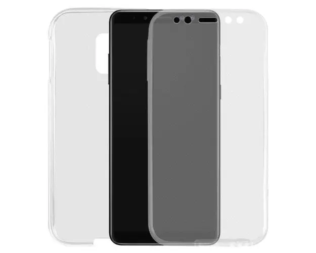 Protectie Spate Lemontti LEMHFC360A818TR pentru Samsung Galaxy A8 2018 + Protectie Fata (Transparent)