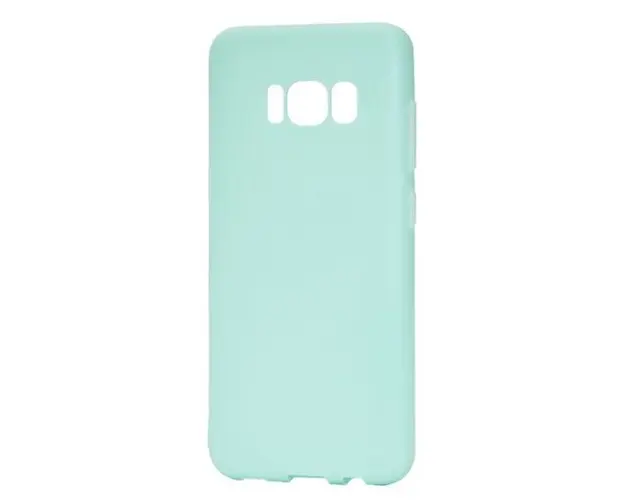 Protectie Spate Lemontti Silky LEMSILSLKG955A pentru Samsung Galaxy S8 Plus G955 (Albastru)