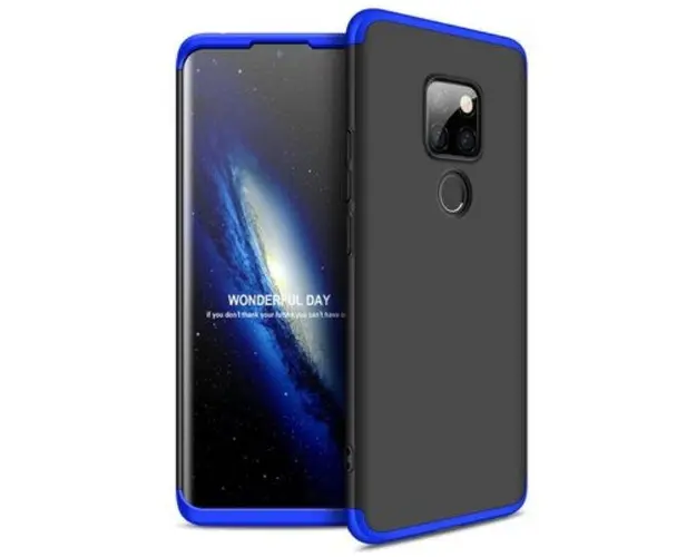 Protectie Spate GKK 360 pentru Huawei Mate 20 (Negru/Albastru)