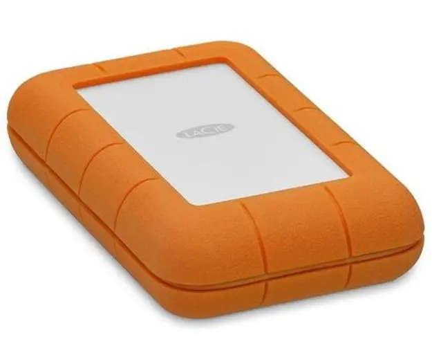 HDD Extern LaCie Rugged, 5Tb, USB 3.1 Type-C, 2.5inch, 130 MB/s (Portocaliu)