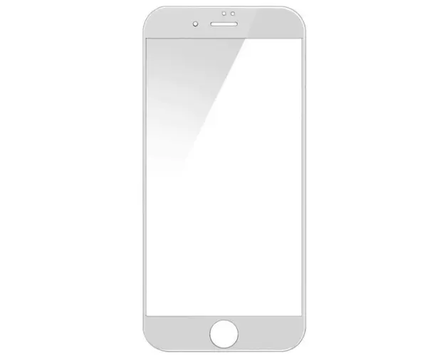 Folie Protectie Sticla Temperata Devia 3D pentru iPhone 8 Plus / 7 Plus + Folie Protectie Spate (Transparent/Alb)