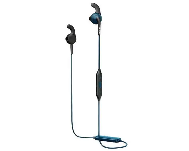 Casti Alergare Philips ActionFit SHQ6500BL/00, Bluetooth (Negru/Albastru)